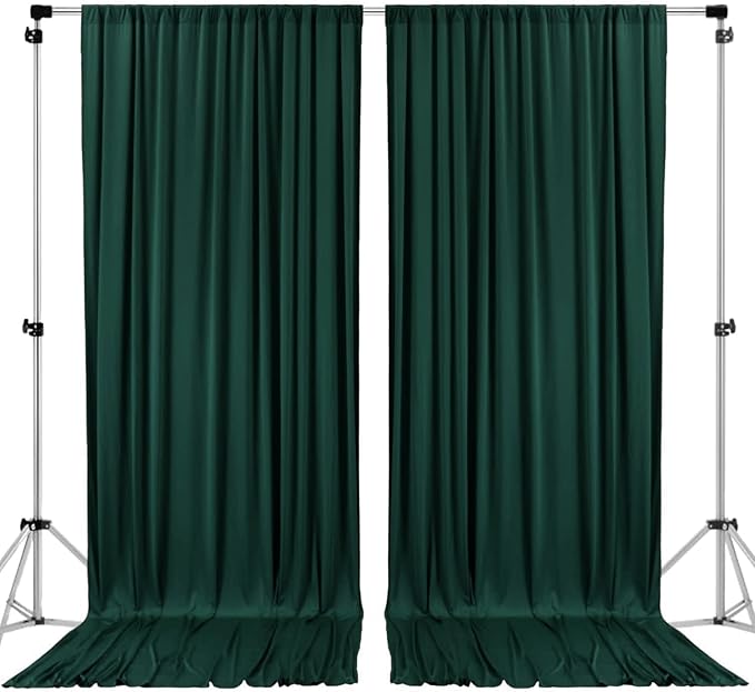 AK TRADING CO. 10 feet x 10 feet Black Polyester Backdrop Drapes Curtains Panels by Fabrics%7CEventDecor%7CCrafts%7CUpholsteryFoam
