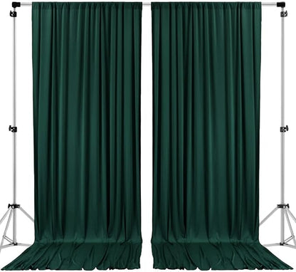 AK TRADING CO. 10 feet x 10 feet Black Polyester Backdrop Drapes Curtains Panels by Fabrics%7CEventDecor%7CCrafts%7CUpholsteryFoam