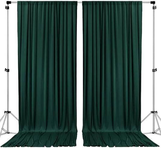 AK TRADING CO. 10 feet x 10 feet Black Polyester Backdrop Drapes Curtains Panels by Fabrics%7CEventDecor%7CCrafts%7CUpholsteryFoam