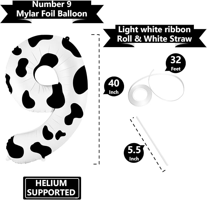 40 Inch Cow Print Balloons - Image 3
