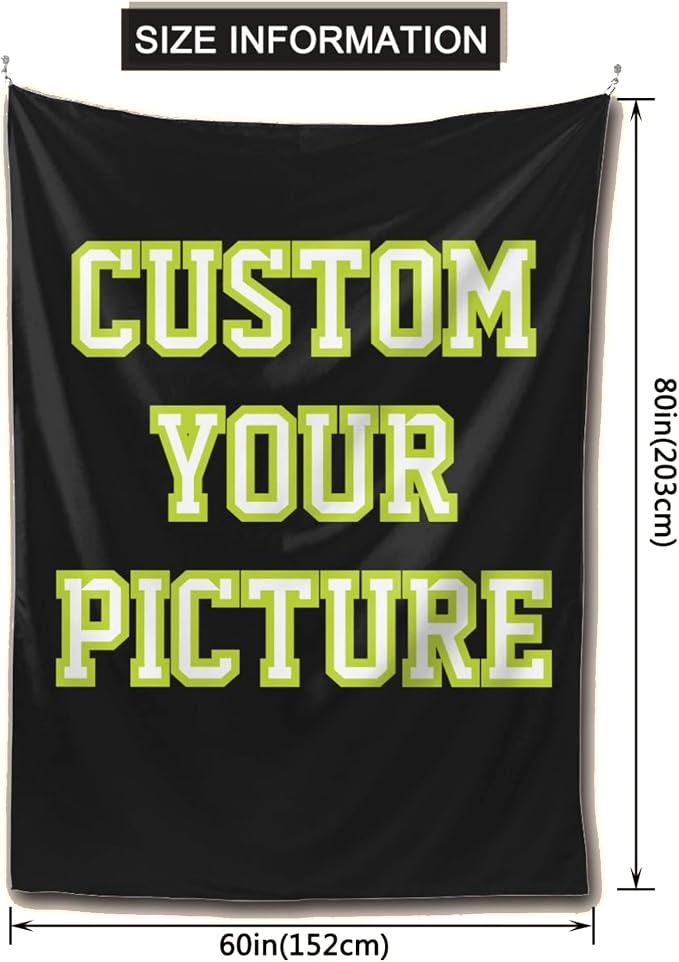 JINJUREN Custom Tapestry Upload Images Banners and Signs Customize - Image 2