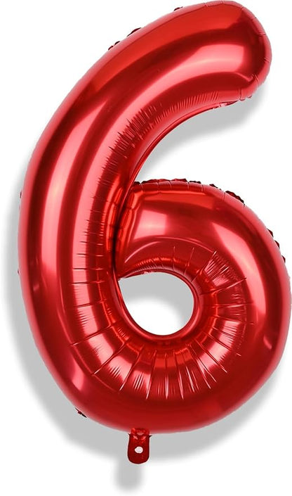 Large Number Balloons 6 for Boys - Image 8