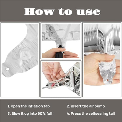 10PCS 40 Inch Large Foil Number Balloons 0-9 Set - Image 3