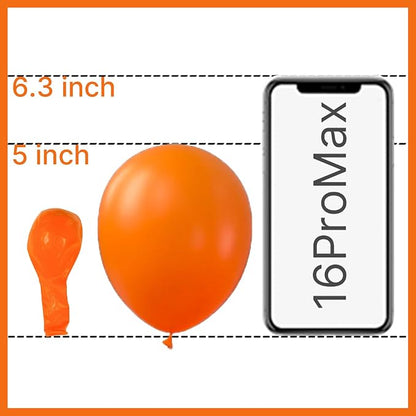PartyWoo Orange Balloons 50pcs Orange Latex Helium Balloons 5 Inch | Birthday - Image 2