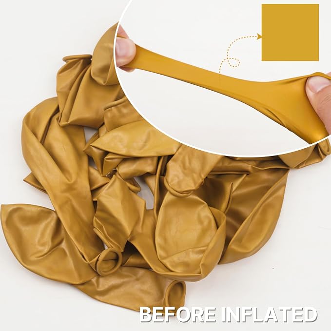PartyWoo Gold Balloons 100pcs Metallic Gold Chrome Color 5 Inch | Balloons - Image 4