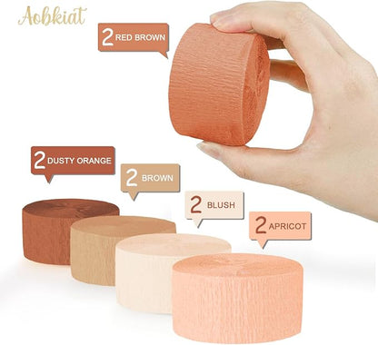 AOBKIAT Brown Boho Streamers Party Decorations - Image 4