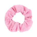 Pack of 12 Cotton Hair Scrunchies Single Jersey Solid Color Ponytail Holders Hair Ties for Girl (Light Pink)