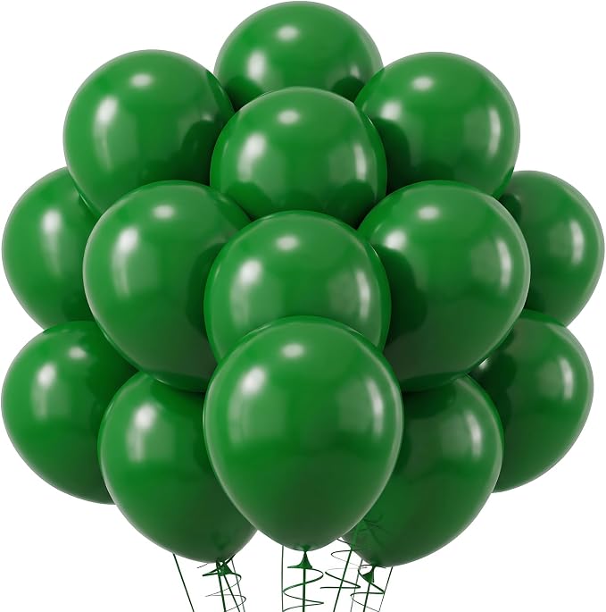 RUBFAC Green Balloons 120pcs 12 Inch, 2026 International Football Game Decor by RUBFAC