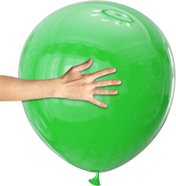 32 Pack 18 Inch Green Latex Balloons by Kawkalsh