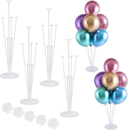 4 Sets Balloon Stand Kits, Balloon Sticks Holder by LOBUBT
