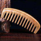 Wooden Hair Comb,Fine Middle Wide Tooth Wood Comb Set for Women Men,Detangling Styling Wet or Dry Curly Thin Thick Wavy Straight Hair Comb,Anti Static Heat Resistant Comb,Birthing Comb,3 Pieces