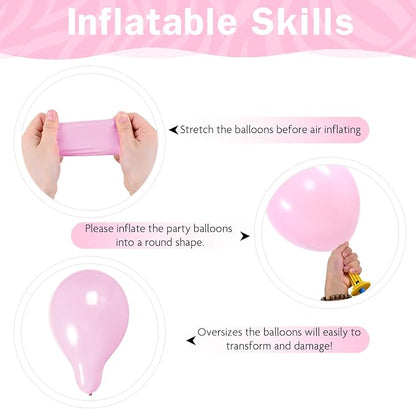 HILAVO Sage Green Pink Balloons 12 Inch Olive Green Pastel Pink Ivory Metallic - Image 7