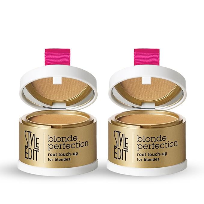 Style Edit Root Touch Up Powder | Temporary Hair Color for Gray Roots and Thinning Hair | Salon-Quality, Transfer-Resistant Hair Concealer | Dark Blonde, 0.14 oz