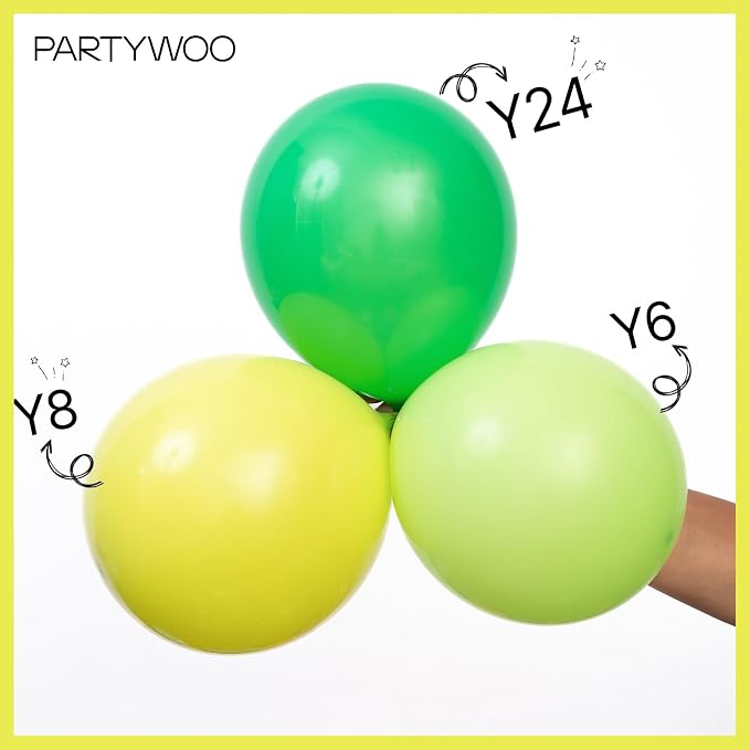 PartyWoo Lime Balloons 50pcs Green Light Pastel Kelly Green Color | 12 Inch - Image 4