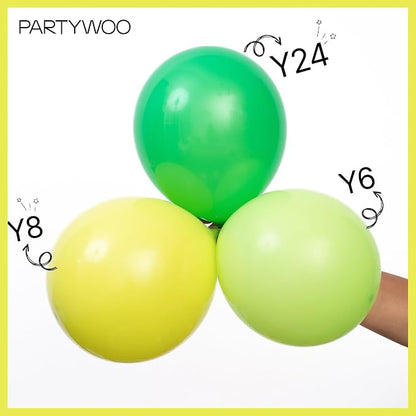 PartyWoo Lime Balloons 50pcs Green Light Pastel Kelly Green Color | 12 Inch - Image 4