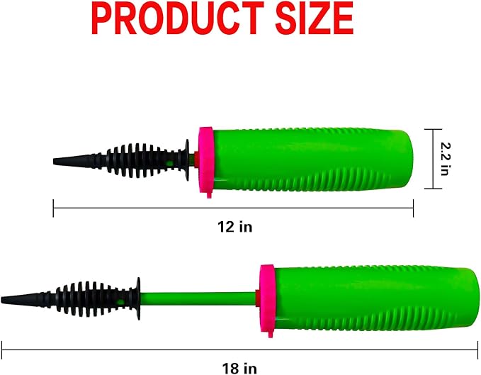2 Pack Balloon Pump Hand Held – Two Way Dual Action Inflator Air Pump - Image 2