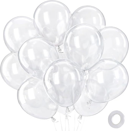 Patimate Clear Balloons 100 Pack 12 Inch Latex Transparent Balloons by PatimateDirect