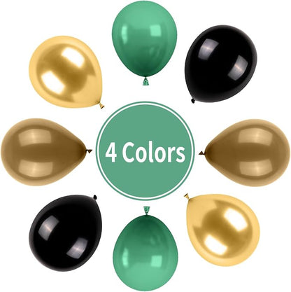 Green and Brown Balloons, Camo Balloons Camouflage Party Balloons Green Black - Image 3