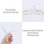 Large Metal Hair Claw Clips for Thick Hair 4.7 Inch Big Matte Metal Hair Clip for Women Strong Hold Claw Barrettes for Long Hair New Hair Accessories (Style 1)