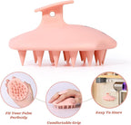 URTHEONE Scalp Massager Shampoo Brush for Hair Growth,Soft Silicone Scalp Scrubber Shower Brush for Women Men Kids Stress Relax&Scalp Exfoliator,Scalp Scrubber for Dandruff Removal (Salmon)