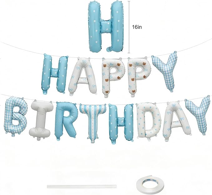Happy Birthday Balloon Banner - Image 3