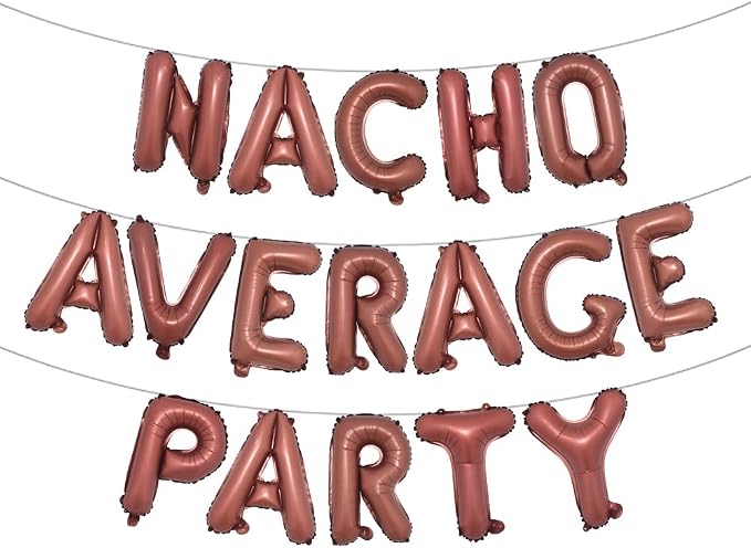Nacho Average Party Decoration Nacho Average Party Balloons Banner Fiesta Taco by RUIANSI