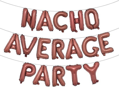 Nacho Average Party Decoration Nacho Average Party Balloons Banner Fiesta Taco by RUIANSI
