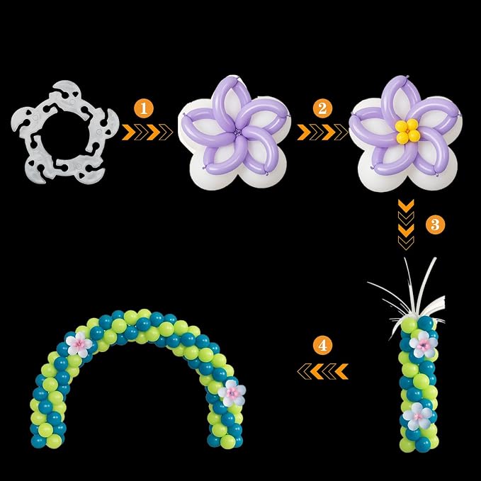 50 Pcs Balloon Arch Rings, Balloons Stand Connectors Clip Holders, Balloon Arch - Image 3