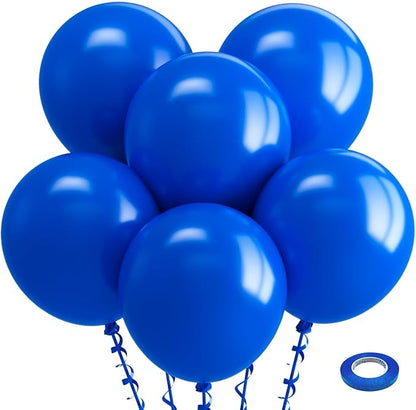 Bezente Royal Blue Balloons 18 Inch 30 Pack Latex Large Thick | Big Round Royal by Bezente