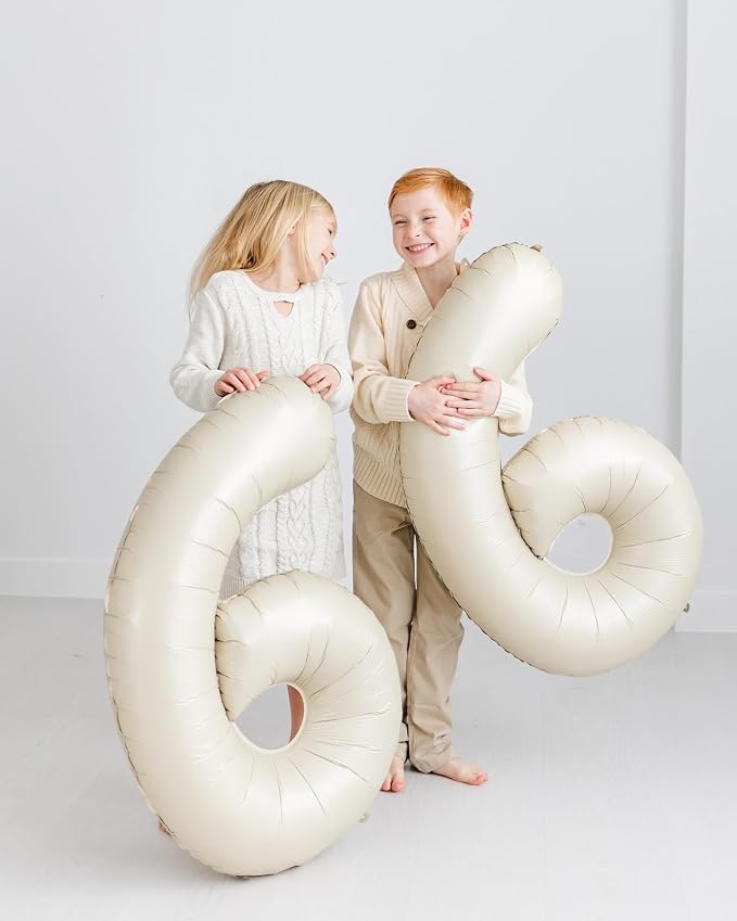 Cream 6 Balloon - Image 7