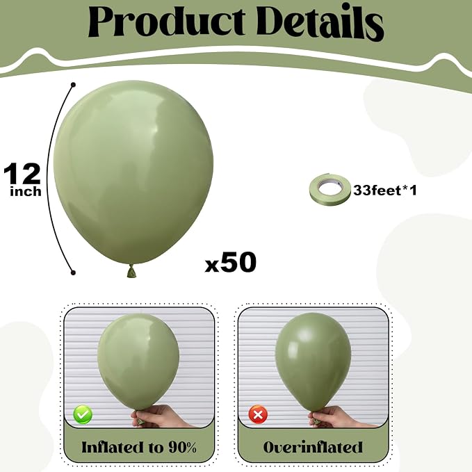 Sage Green Balloons - Image 3