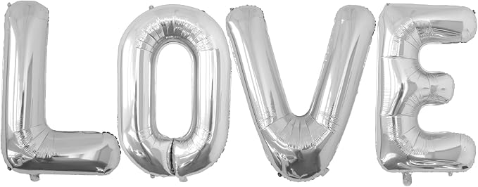 40 Inch LOVE Foil Balloons by VHUWE