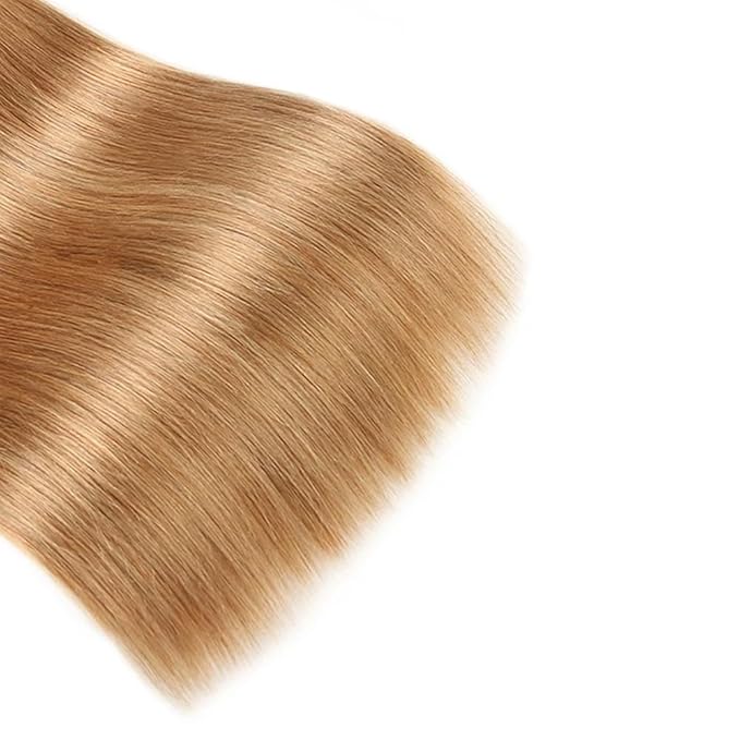 Blonde Bundles Human Hair Ombre Brown Straight Bundles 26 28 30 Inch Double Weft Niegmeag Virgin Remy Hair Extensions 2 Tone Brown and Honey Blonde Bundle