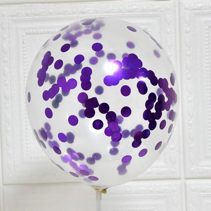 Purple Confetti Balloons, Unisex-Adults & Kids - Image 4