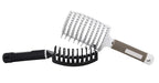 2 Pc Curved Vented Hair Brushes for Women, Eyxformula Anti Frizz Detangling Brush for Long Thick Curly Wet Hair, Blow Fast Drying Paddle Detangler Brush Styling Tool