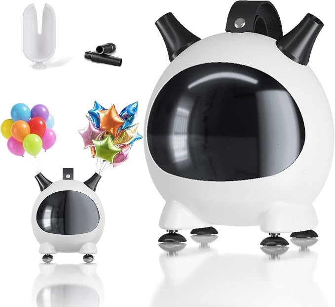 Balloon Pump Electric, Portable Balloons Inflator Air Pump Dual Nozzle by Froova