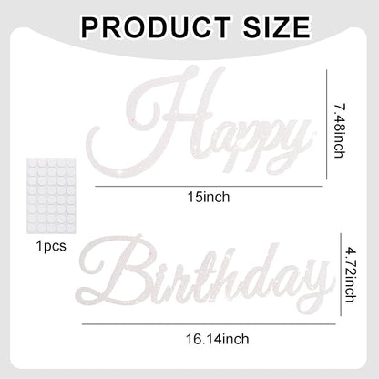 TONIFUL Happy Birthday Sign for Backdrop - Image 5