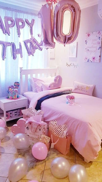 Number 25 Balloon 40Inch for 25th Women Birthday Decorations, Pearl Pink | 40In - Image 3