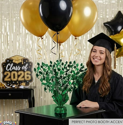 PMU 3 Pcs Green Graduation Balloon Weights, Graduation Centerpieces - Image 2
