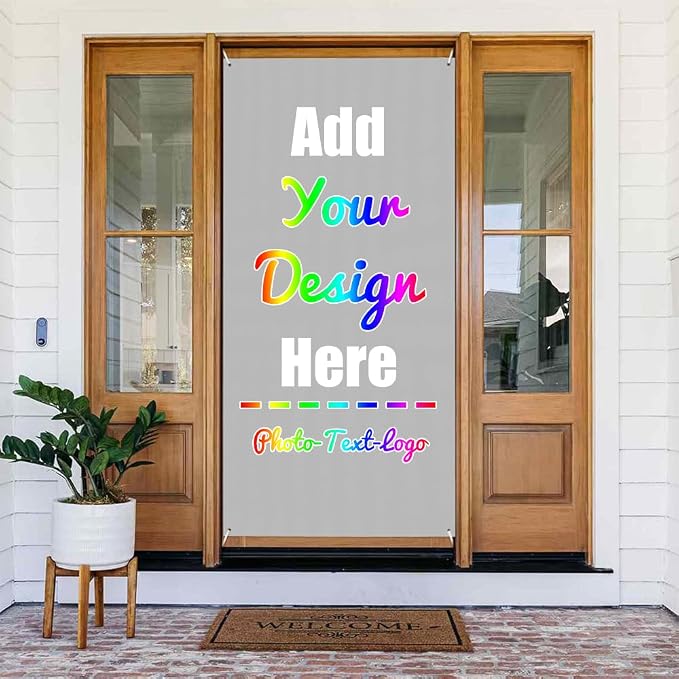Custom Door Cover Banner, Customized Door Banner, by ZOLRITH