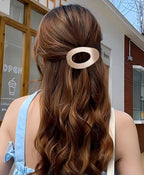 4Pc Large Women Flat Hair Clips, French Flat Hair Claw Clips for Women, Simple and Elegant Duckbill Hair Clip Design, Suitable for Thick Hair