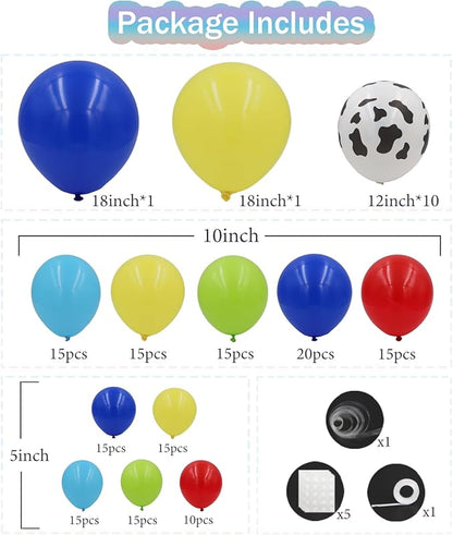 Red Blue Yellow Balloons Arch Kit - Image 2