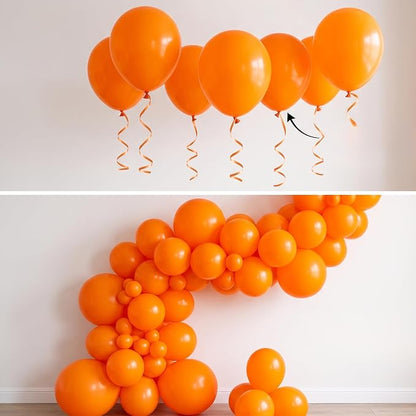 100pcs 5 Inch Small Orange Balloons Garland Arch Gap Fillers | 5”Matte Mini - Image 4