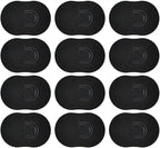 Pocket Palm Combs Soft Portable Shampoo Pocket Combs Massager Hair Brush Comb Black Scalp Massager Brush Comb 12 PCS