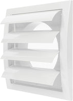 Repa Market 5 Inch White Dryer Vent Cover/Duct Cover for Walls or Ducting/ABS Plastic Grille with Flaps and Insect Screen/Exhaust and Dryer Vent Covers for Indoor & Outdoor Use