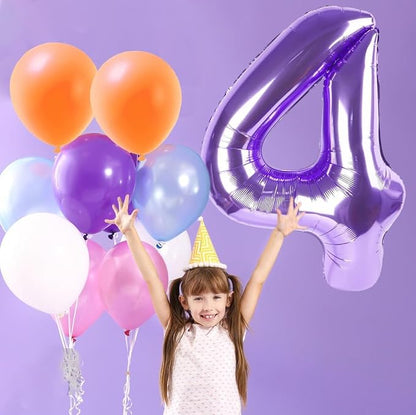 Purple Number Balloons, 40 Inch Purple Balloon 5.5 Helium Balloon 5th Birthday - Image 7