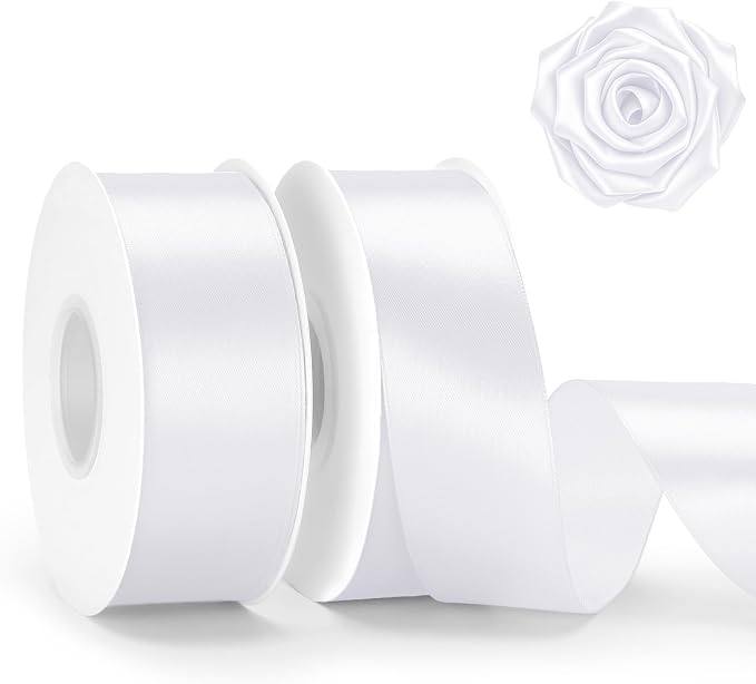 KINGLAKE White Satin Ribbon by KINGLAKE