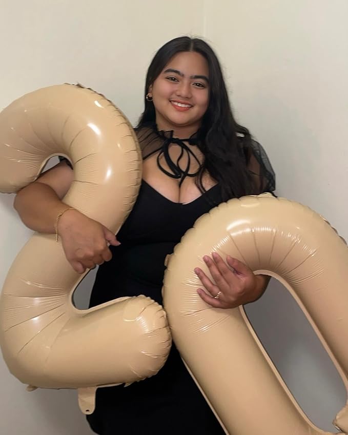 Light Brown Number 2 Balloon 40 Inch - Image 2