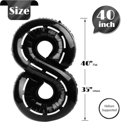 Line 8 Balloon - Number Balloon 40 Inch, 8th Line Birthday Decorations | Giant - Image 5