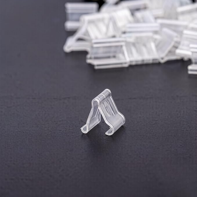 100Pcs Transparent V-Shaped Sealing Balloon Clips - Image 5